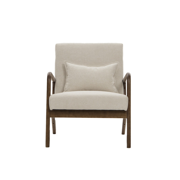 Butaca Nicole nórdica con cojín lumbar – Tapizado antimanchas