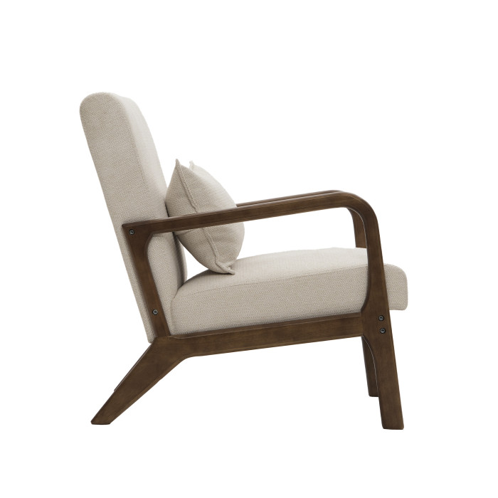 Butaca Nicole nórdica con cojín lumbar – Tapizado antimanchas