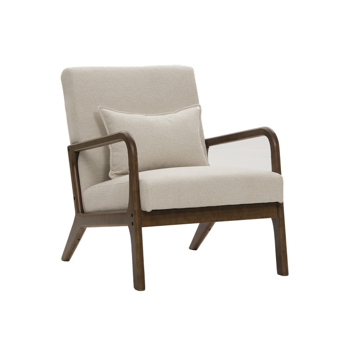 Butaca Nicole nórdica con cojín lumbar – Tapizado antimanchas