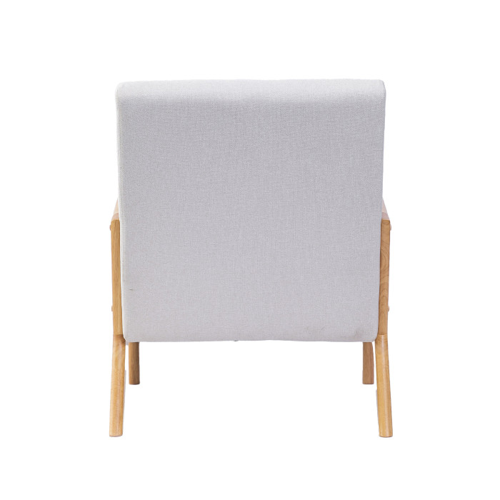 Butaca Nicole nórdica con cojín lumbar – Tapizado antimanchas