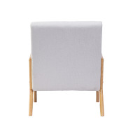 Butaca Nicole nórdica con cojín lumbar – Tapizado antimanchas