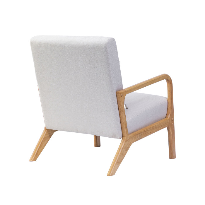 Butaca Nicole nórdica con cojín lumbar – Tapizado antimanchas