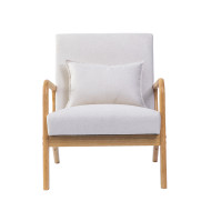 Butaca Nicole nórdica con cojín lumbar – Tapizado antimanchas