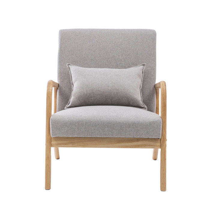 Butaca Nicole nórdica con cojín lumbar – Tapizado antimanchas