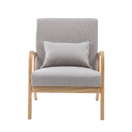 Butaca Nicole nórdica con cojín lumbar – Tapizado antimanchas