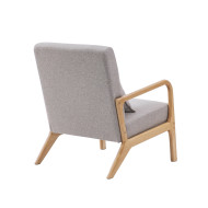 Butaca Nicole nórdica con cojín lumbar – Tapizado antimanchas