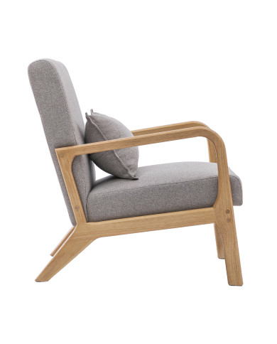 Butaca Nicole nórdica con cojín lumbar – Tapizado antimanchas