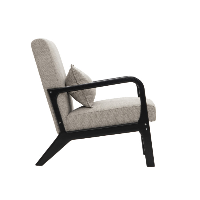 Butaca Nicole nórdica con cojín lumbar – Tapizado antimanchas