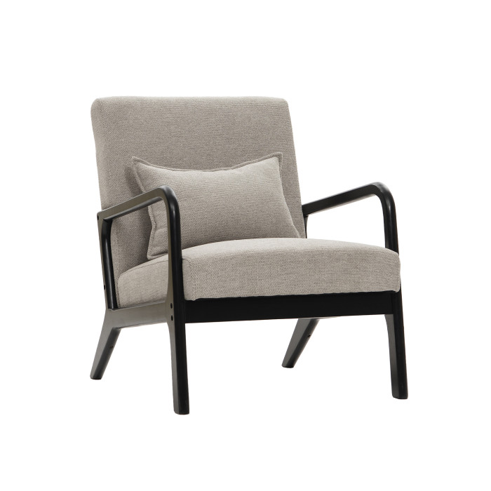 Butaca Nicole nórdica con cojín lumbar – Tapizado antimanchas