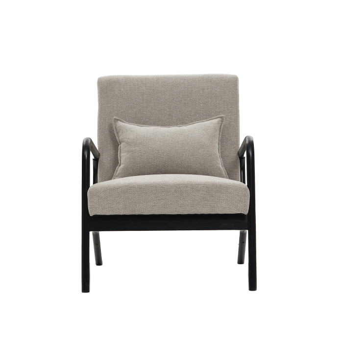 Butaca Nicole nórdica con cojín lumbar – Tapizado antimanchas