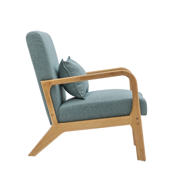 Butaca Nicole nórdica con cojín lumbar – Tapizado antimanchas