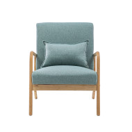 Butaca Nicole nórdica con cojín lumbar – Tapizado antimanchas