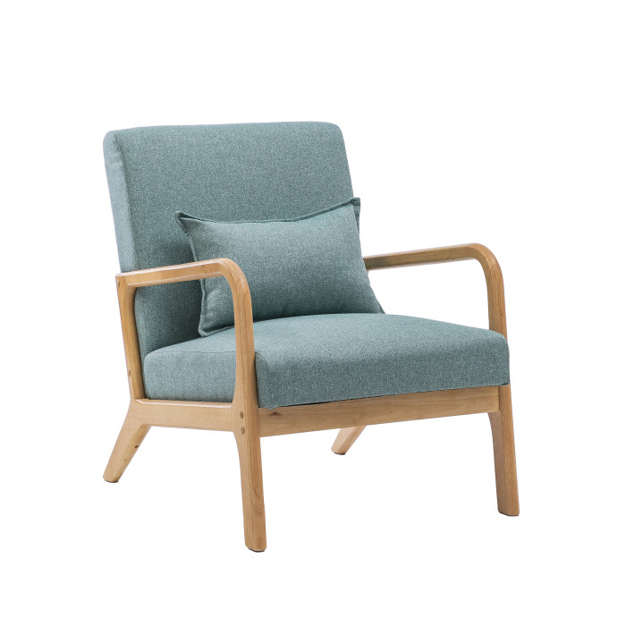 Butaca Nicole nórdica con cojín lumbar – Tapizado antimanchas