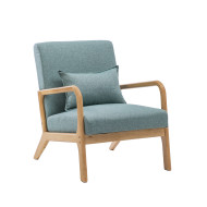 Butaca Nicole nórdica con cojín lumbar – Tapizado antimanchas