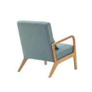 Butaca Nicole nórdica con cojín lumbar – Tapizado antimanchas