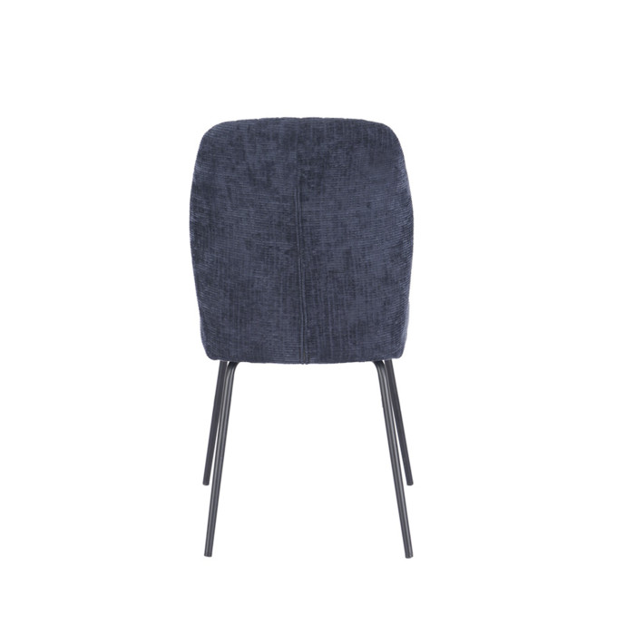 Silla Nalon – Tapizada con diseño a rayas y patas negras Silla Nalon – Tapizada con diseño a rayas y patas negras