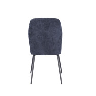 Silla Nalon – Tapizada con diseño a rayas y patas negras Silla Nalon – Tapizada con diseño a rayas y patas negras