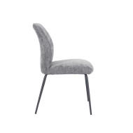 Silla Nalon – Tapizada con diseño a rayas y patas negras Silla Nalon – Tapizada con diseño a rayas y patas negras