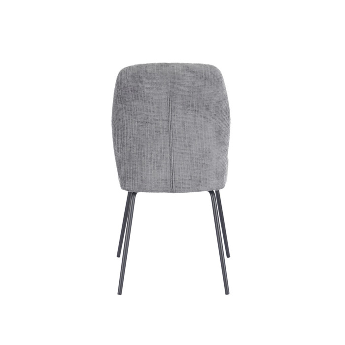 Silla Nalon – Tapizada con diseño a rayas y patas negras Silla Nalon – Tapizada con diseño a rayas y patas negras