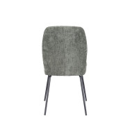 Silla Nalon – Tapizada con diseño a rayas y patas negras Silla Nalon – Tapizada con diseño a rayas y patas negras