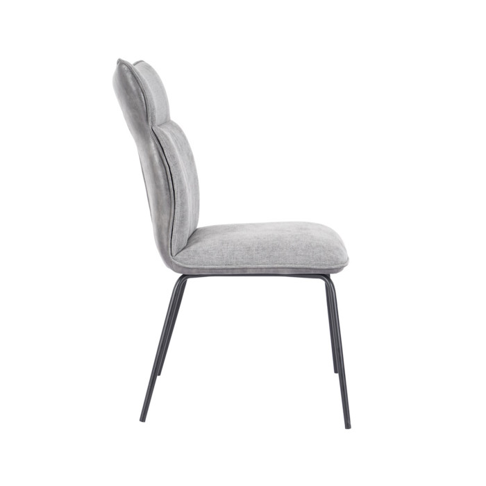 Silla Roma tapizada en tela y símil napa – Pack 2 unidades Silla Roma tapizada en tela y símil napa – Pack 2 unidades