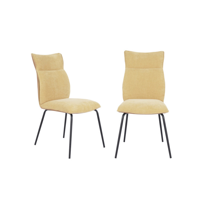 Silla Roma tapizada en tela y símil napa – Pack 2 unidades Silla Roma tapizada en tela y símil napa – Pack 2 unidades