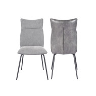 Silla Roma tapizada en tela y símil napa – Pack 2 unidades Silla Roma tapizada en tela y símil napa – Pack 2 unidades
