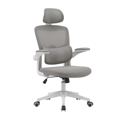 Silla de escritorio Aron ergonómica con refuerzo lumbar y reposacabezas regulable