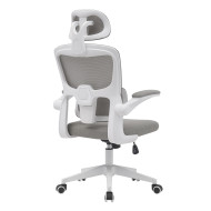 Silla de escritorio Aron ergonómica con refuerzo lumbar y reposacabezas regulable
