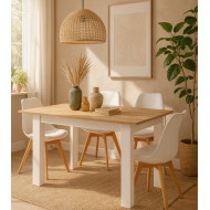 Mesa de comedor extensible Uki de 140 a 180 cm – Moderna y funcional