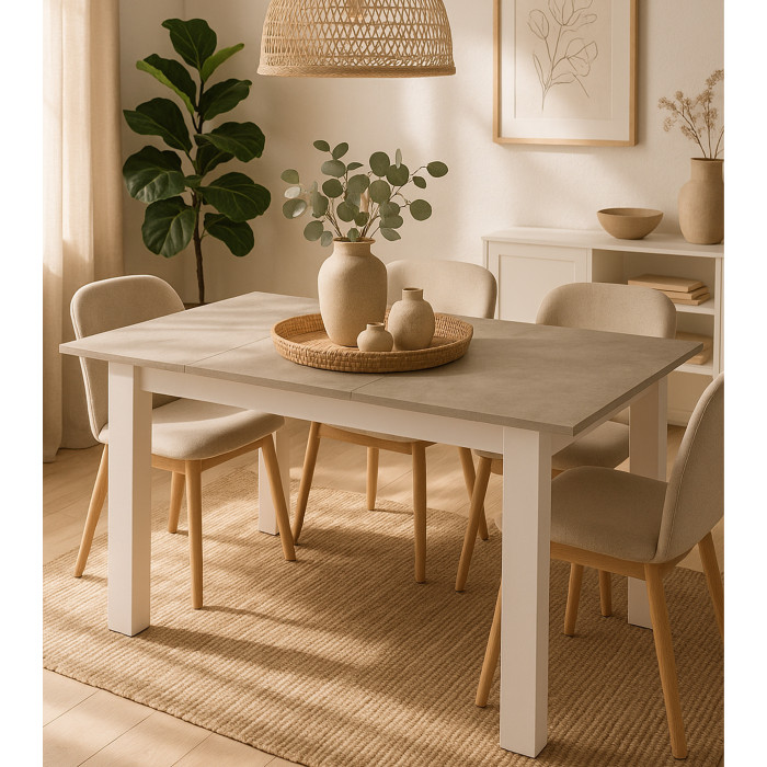 Mesa de comedor extensible Uki de 140 a 180 cm – Moderna y funcional