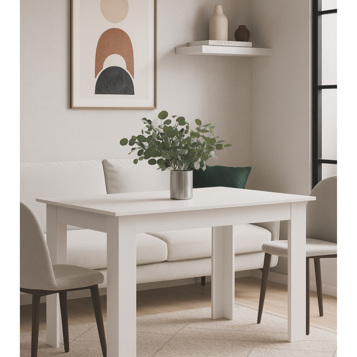 Mesa de comedor Uki 140x90 cm – Moderna, robusta y funcional