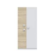 Armario Tomy 3 puertas – Con barra de colgar y estantes fijos