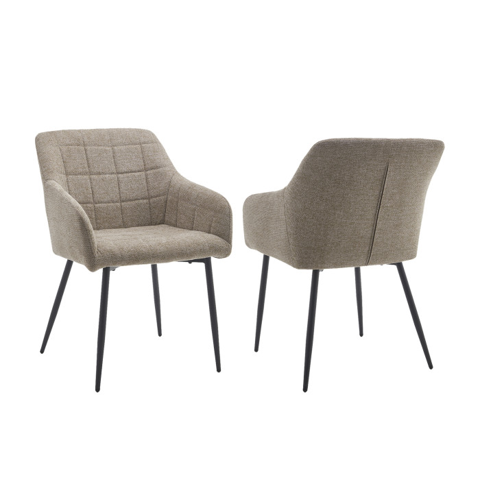 Pack 2 sillas comedor con reposabrazos FREYA