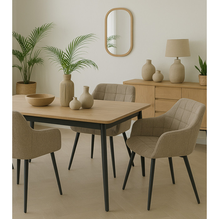 Pack 2 sillas comedor con reposabrazos FREYA