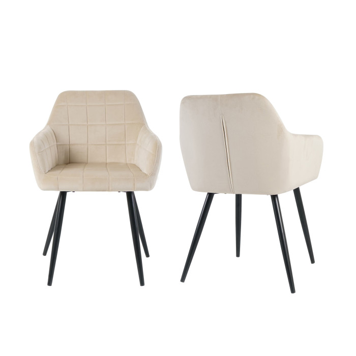 Pack 2 sillas comedor con reposabrazos FREYA