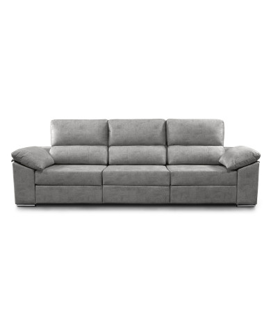 Sofá Silvi – Sofá deslizante con cabeceros reclinables y patas bajas