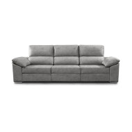 Sofá Silvi – Sofá deslizante con cabeceros reclinables y patas bajas