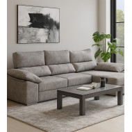 Sofá Silvi – Sofá deslizante con cabeceros reclinables y patas bajas