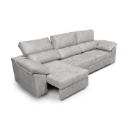 Sofá Silvi – Sofá deslizante con cabeceros reclinables y patas bajas