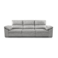 Sofá Silvi – Sofá deslizante con cabeceros reclinables y patas bajas