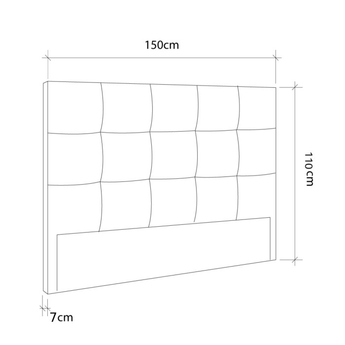 Cabecero de cama tapizado Olson - Moderno y atemporal