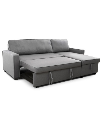 Sofá cama Maxi – Chaise longue reversible y extensible con arcón Sofá cama Maxi – Chaise longue reversible y extensible con arcón