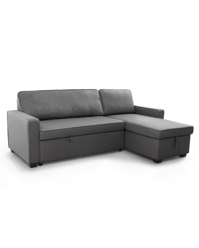 Sofá cama Maxi – Chaise longue reversible y extensible con arcón Sofá cama Maxi – Chaise longue reversible y extensible con arcón