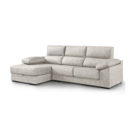 Sofá Chaise Longue Monti – Asientos extraíbles, respaldos reclinables y arcón