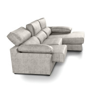Sofá Chaise Longue Monti – Asientos extraíbles, respaldos reclinables y arcón