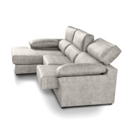 Sofá Chaise Longue Monti – Asientos extraíbles, respaldos reclinables y arcón