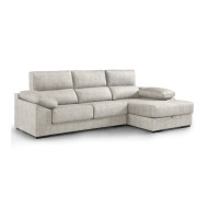 Sofá Chaise Longue Monti – Asientos extraíbles, respaldos reclinables y arcón