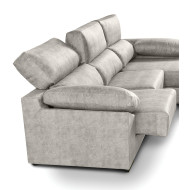 Sofá Chaise Longue Monti – Asientos extraíbles, respaldos reclinables y arcón