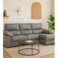 Sofá Chaise Longue Monti – Asientos extraíbles, respaldos reclinables y arcón